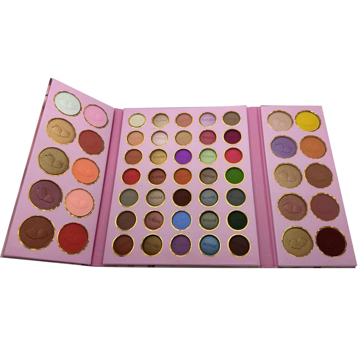 

55-цветная палитра теней для век с перламутровым блеском, матовые тени для век, контурирующие и блестящие универсальные палитры для макияжа, сценический макияж, изысканные мерцающие тени для век