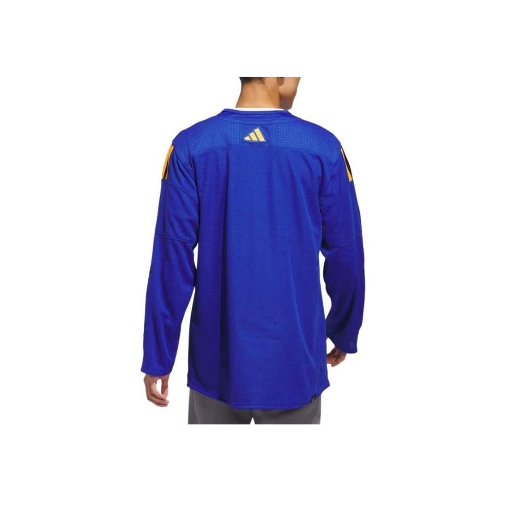 adidas Draw House X NHL Collaboration SS24 Atlantic Division All-Star Comfortable Casual Rugby Shirt Men Tops Blue IX5439