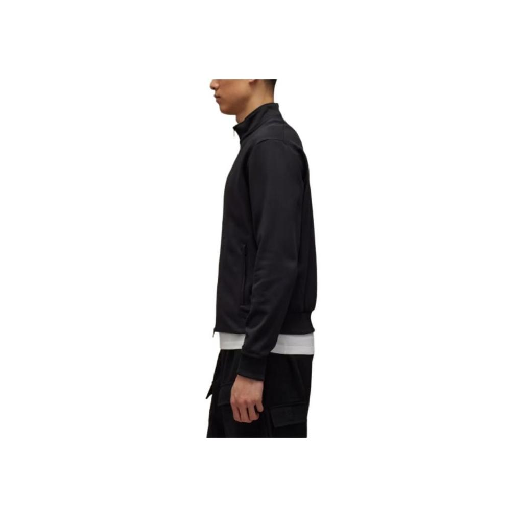 Y-3 Track Top Logo Print Stand Collar Zip Long Sleeve Jacket Men Jacket Black IW0061