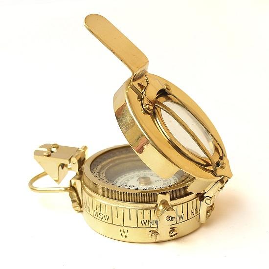

Marine Brass Compass Handmade Pocket Maritime Sailor Ship Instrument Compass