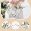 Bridal Handheld Flower Garland Artificial Realistic European Design Wreath for Floral