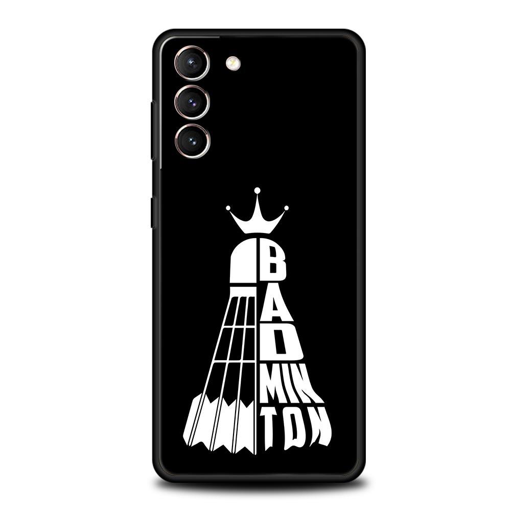 

Phone Case For Samsung Galaxy S25 Edge S24 S23 S22 S21 Ultra S20 FE 5G S10 S10E S9 Plus Soft TPU Cover badminton Galaxy S24 FE
