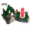 Artistic Fish Tank Decor Aquarium Spinning Waterwheel Ornament Mini Rockery Mountain Waterwheel