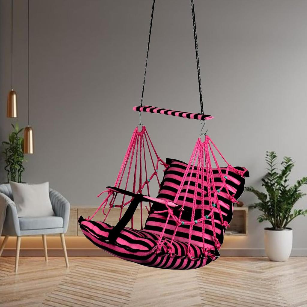 Bavlněná dětská houpačka pro děti Skládací a pratelná 1 až 5 let Dárek pro novorozeně Měkká houpačka s bezpečnostním pásem Snadno přenosná Bezpečnostní zámek