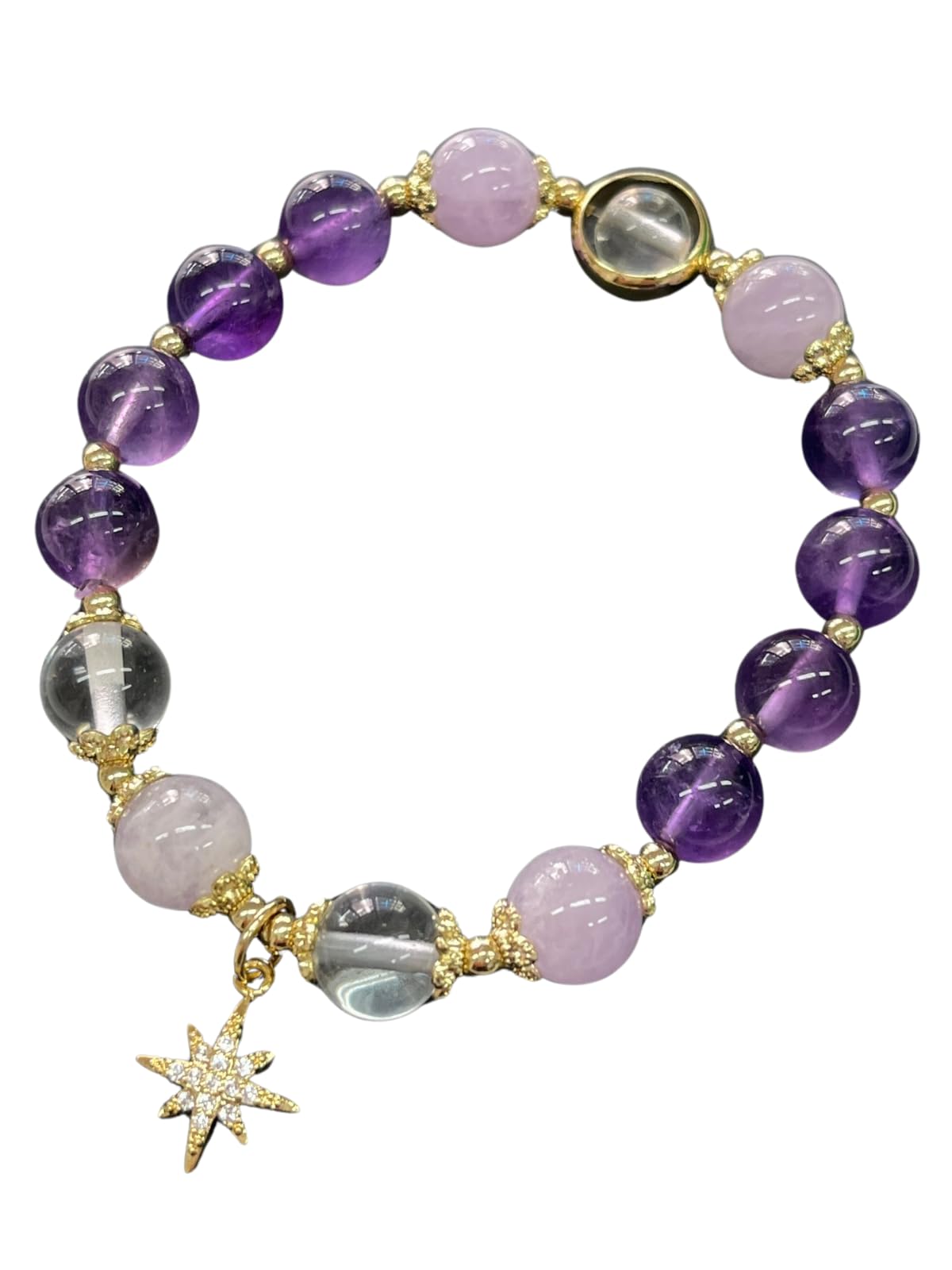 

[kanaelun] Natural Stone Bracelet Accessory - Luck, Good Fortune, Powerful, Women s Birthstone, Protection from Evil, Power Stone, Gift, Luck, Good Lu