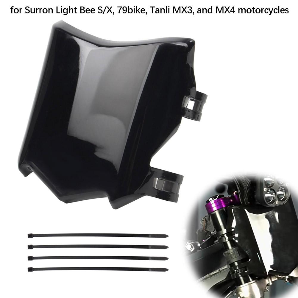 Motorcycle Pre Modification License Plate Front Windshield Waterproof Cover Mudguard Rear License Plate Holder чёрный