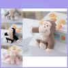 Chaveiro Adorável de Macaco de Pelúcia Brinquedo Animal de Pelúcia Macio Para Mochila ou Chaves