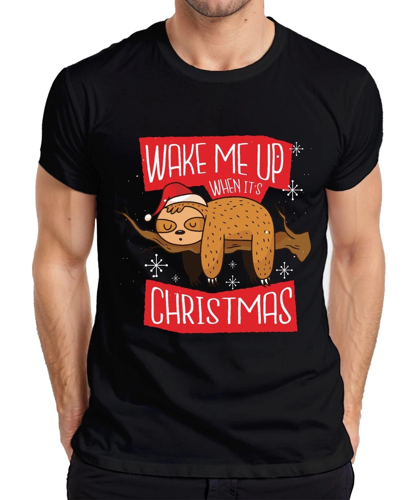 Wake me up when it s christmas Faultier - Weihnachten Weihnachtsgeschenk Christm XL