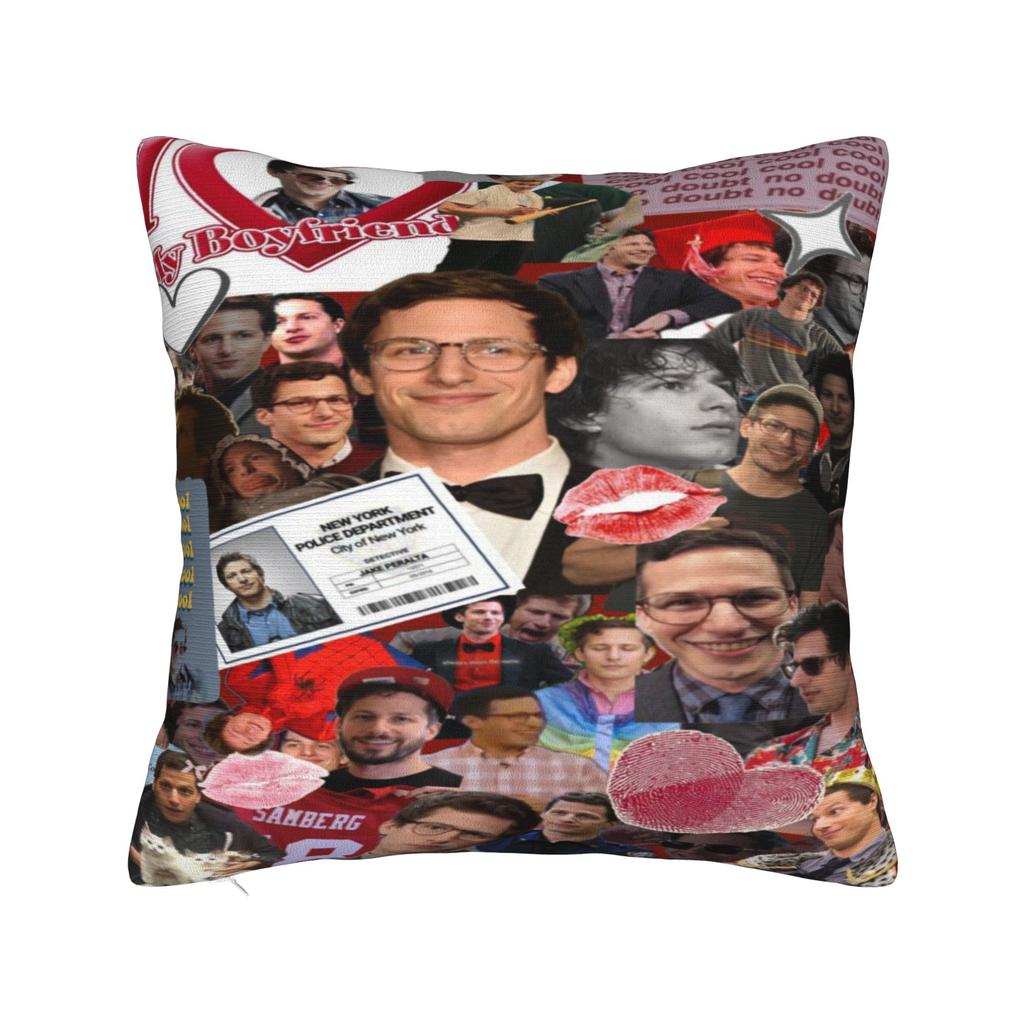Trendy Car Brooklyn Nine-Nine Jake Peralta Decoration Pillowcases Merch Andy Samberg Pillow Covers Square Multiple Sizes