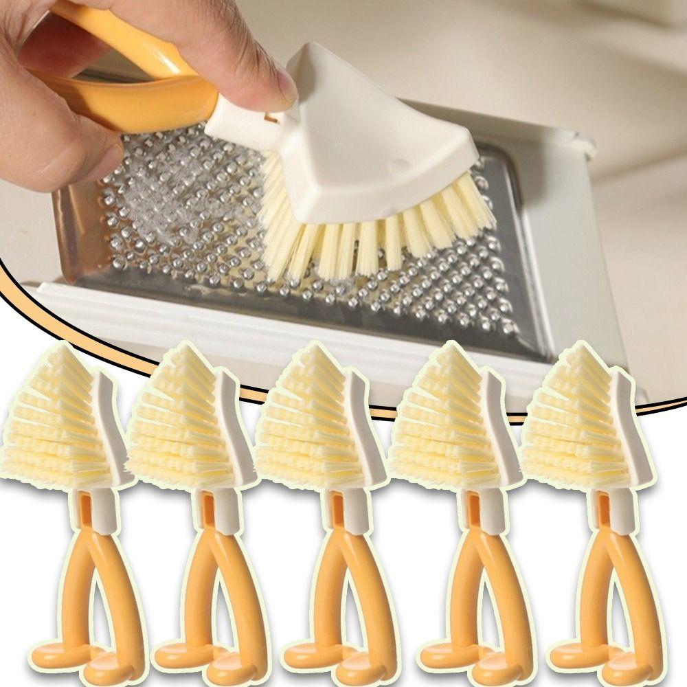 Short Handle Gap Cleaning Brush Foldable Corner Gap Brushs New No Dead Angle Stove Brush