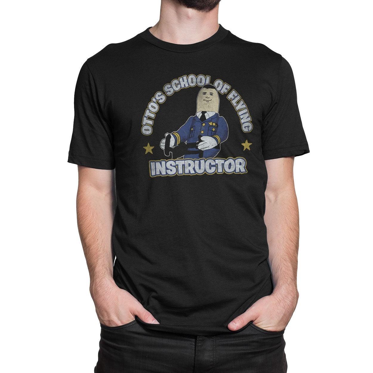 Officially Licensed Airplane Otto s School Of Flying Mens T-Shirt M