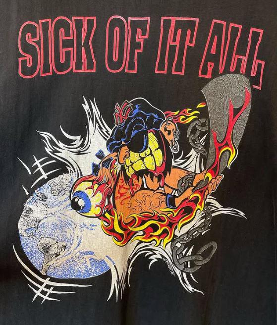 

Sick Of It All Band Pushed Too Far Tee Heavy Cotton Shirt MC748 Unisex T-Shirt XL