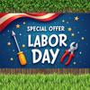 Special Offer Banner Tool Graphics Outdoor Banner Weather Resistant Party Banner for Holiday Celebration Labor Day Celebration