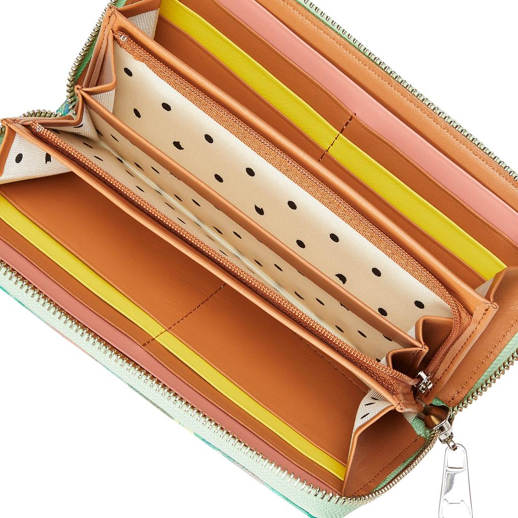 Tsumori Chisato Damski Zielony Safari Okrągły Długi Portfel Kamuflażowy (07), Jeden rozmiar pasuje do wszystkich