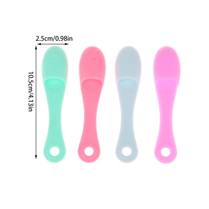 Silikon-Nasenbürste, Gesichtsporenreiniger, tragbare doppelseitige Massagebürsten zur Mitesserentfernung, Schönheitsreinigungswerkzeug, Gesichts-Nasenpeeling
