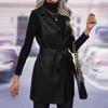 Women's Slim Fitting Jacket Women's Motorcycle Wear, Standing Collar Leather Jacket