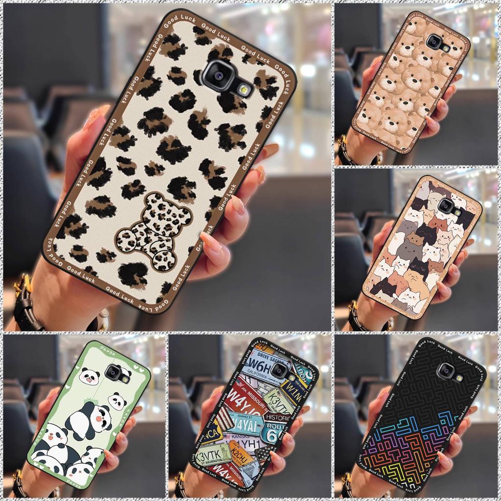 Silicone Full wrap Phone Case For Samsung Galaxy A710/A7 2016/SM-A710F Cover Shockproof Dirt-resistant Waterproof Cute