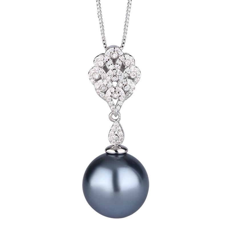 Jewelry Copper Bottom Gold-Plated Pearl Temperament Set Female 14Mm