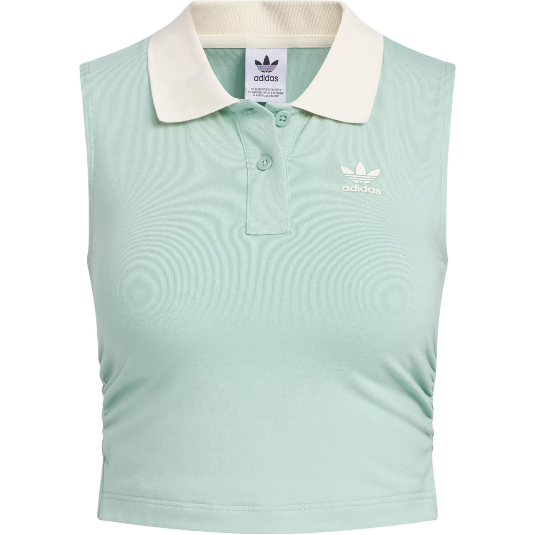 

Adidas Originals SS25 Polo Padded Tank Top Fashion Comfortable Short Collar Vest Women Tops KE3894 L