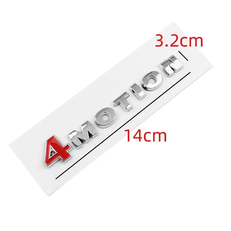 Krom 4MOTION Baklucka Emblem Märke för 4MOTION Klistermärke Dekal Passat Tiguan Touareg Golf Polo