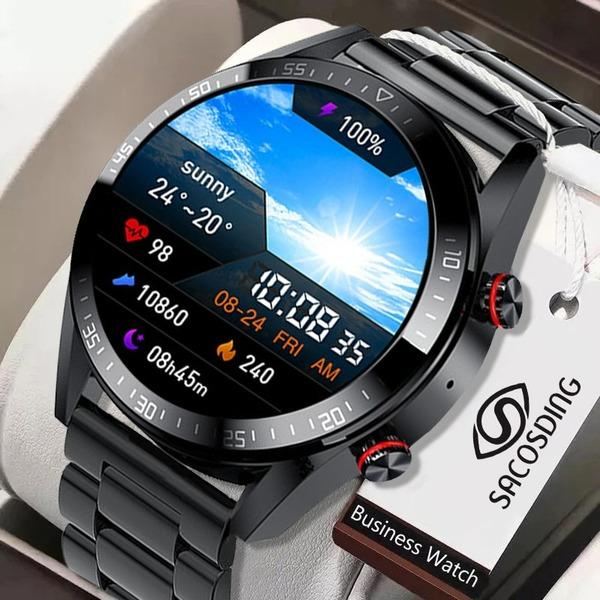 Screen Smart Watch Always Display The Time Bluetooth Call Local Music Smartwatch For Mens Android TWS Earphones
