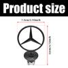 1pcs 44mm 3D Metal Blue Chrome Star Bonnet Hood Logo Emblem Badge for Mercedes Benz AMG W202 W203 W204 W208 W210 W220 W221 PI1