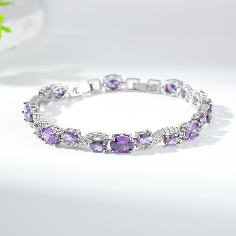 Inlaid Round Zircon Temperament Exquisite Bracelet Jewelry