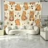 Capybara Wall Tapestry Aesthetic Wall Hanging Printed Fabric Blanket Decorative Tapestries for Bedroom Living Room Home Decor
