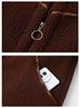 New Style Winter Plus Velvet Thick Fleece Hooded Zipper Jacket for Middle-Aged & Elderly Women