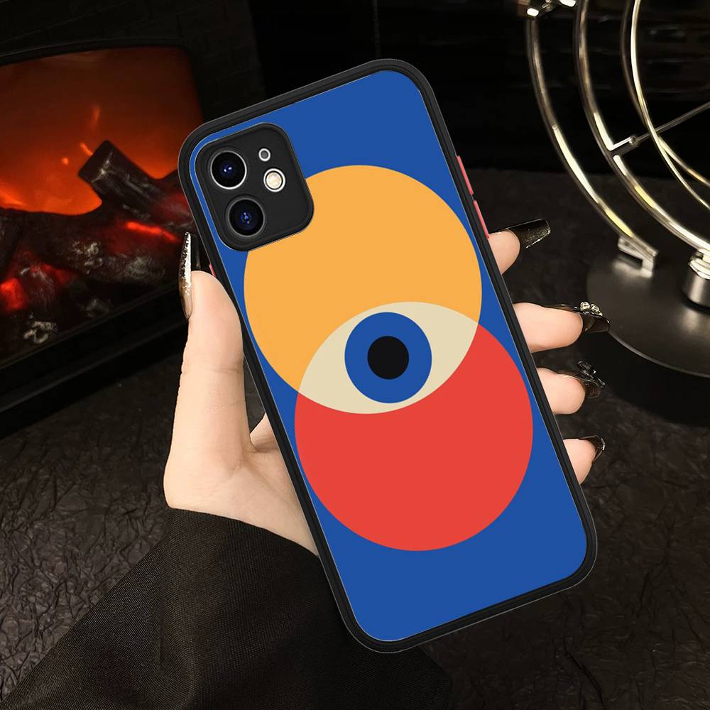 B-Bauhaus Fashion Retro Art For IPhone 16 15 14 13 12 11 Pro Max X XS MAX Plus Translucent Black Phone Cover