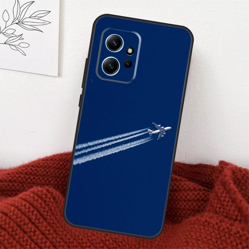 Airplane Plane Aircraft Case For Xiaomi Redmi Note 14 13 12 11 10 15 Pro Plus Cover For Redmi 15 15C 10C 12C 13C 14C