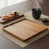 Acacia Hout Serveerbord Veelzijdig Japans Voedsel Dienblad Glad Vierkant Houten voor Restaurant,