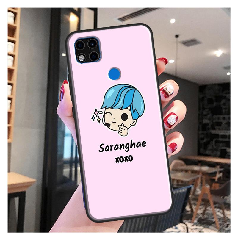 Roztomilý korejský font Saranghae Miluji tě Pro pouzdro Redmi 10 Pro Xiaomi Redmi Note 11 Pro 8 9 10 Pro 8T 9S 10S 9A 9C 9T Kryt Fundas