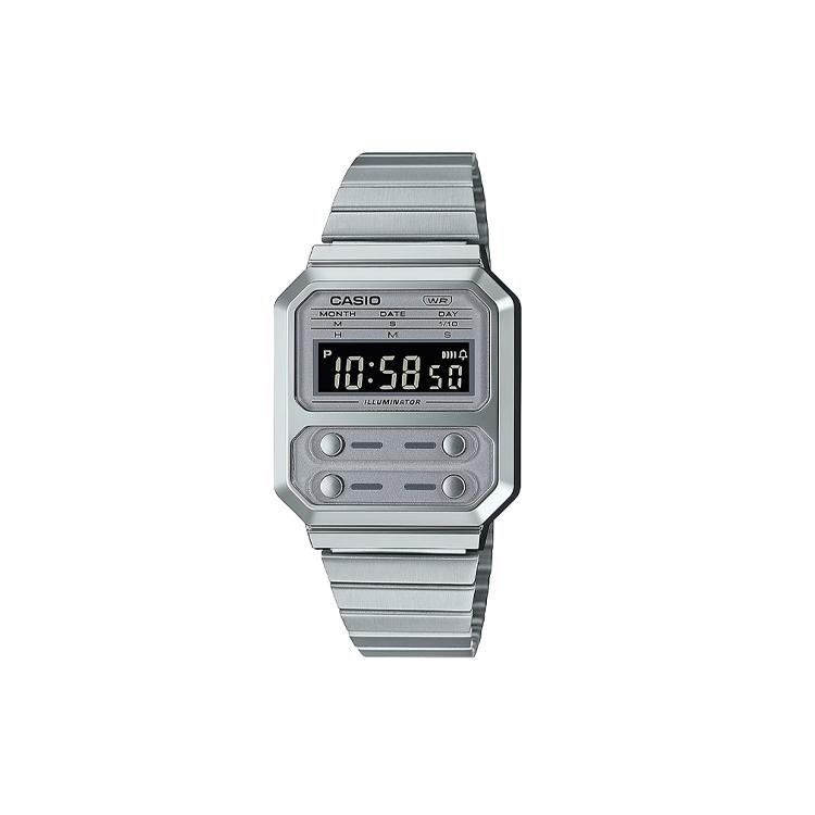 CASIO Unisex 33mm Silver Watch A100WE7BEF A100WE7BEF