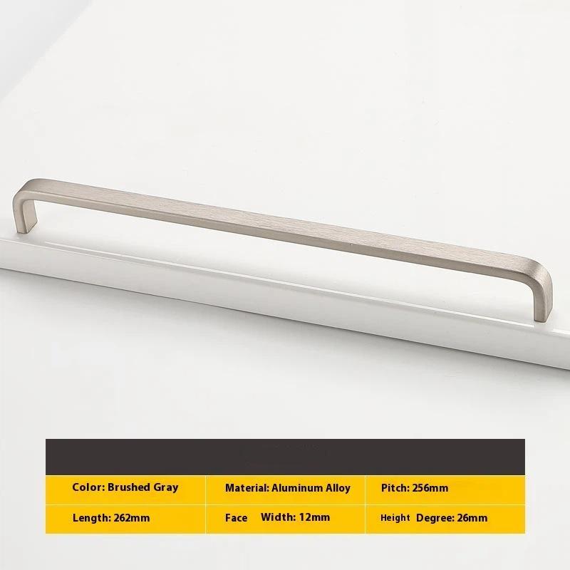 Modern Minimalist Pulls Cupboard Dressers Black Gold Silver Cabinet Door Handles Closet Drawer Knobs Kitchen Furniture Hardw