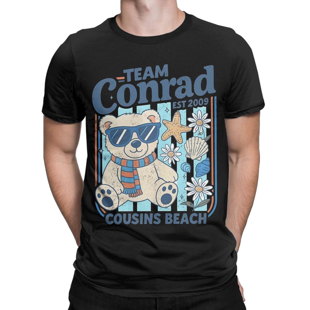 Men's T-Shirt Team Conrad Cousins Beach The Summer I Turned Pretty Hipster Cotton Tees Short Sleeve T Shirts Clothing 6XL