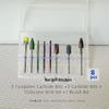 Tungsten Steel Nail Drill Set with Ceramic Grinding Heads for Cuticle Removal and Nail Polishing