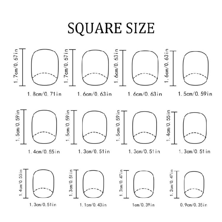 Höst Vinter Korta Fyrkantiga Lösnaglar 24 Styck Glansig Finish Skimrande Brun Lönnlöv Design Inga Verktyg Press On Nagel