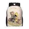 Custom L-Little Nightmares Anime Backpacks for Boys Girls School College Travel Bags Women Men Bookbag Fits 15 Inch Laptop