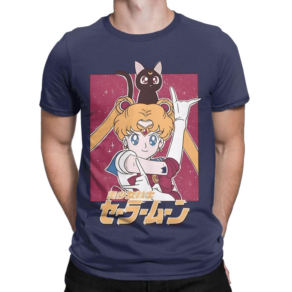 Usagi Tsukino red poster Funny Graphic 100 Cotton TShirt Tsukino Usagi Tees Tops For Unisex