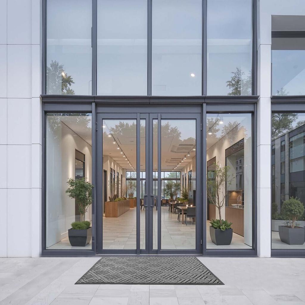 Front Door Mat, 1562 x 914 mm Commercial Floor Mat for Indoor and Outdoor, Modern Stylish Carpet with TPE Backing, Heavy Duty Washable Entry