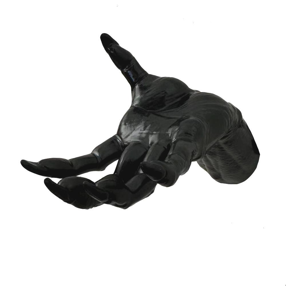 Fake Hand PVC Demon Hand Wall Mounted Creepy Design Ghost Claw Matte Finish Solid Body Spooky Prop Photo Background