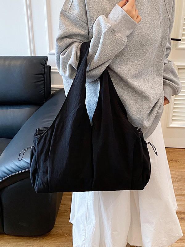 Borsa Tote Pieghettata alla Moda con Tasche Multiple: Borsa a Spalla Versatile, Leggera e di Grande Capacità 2026