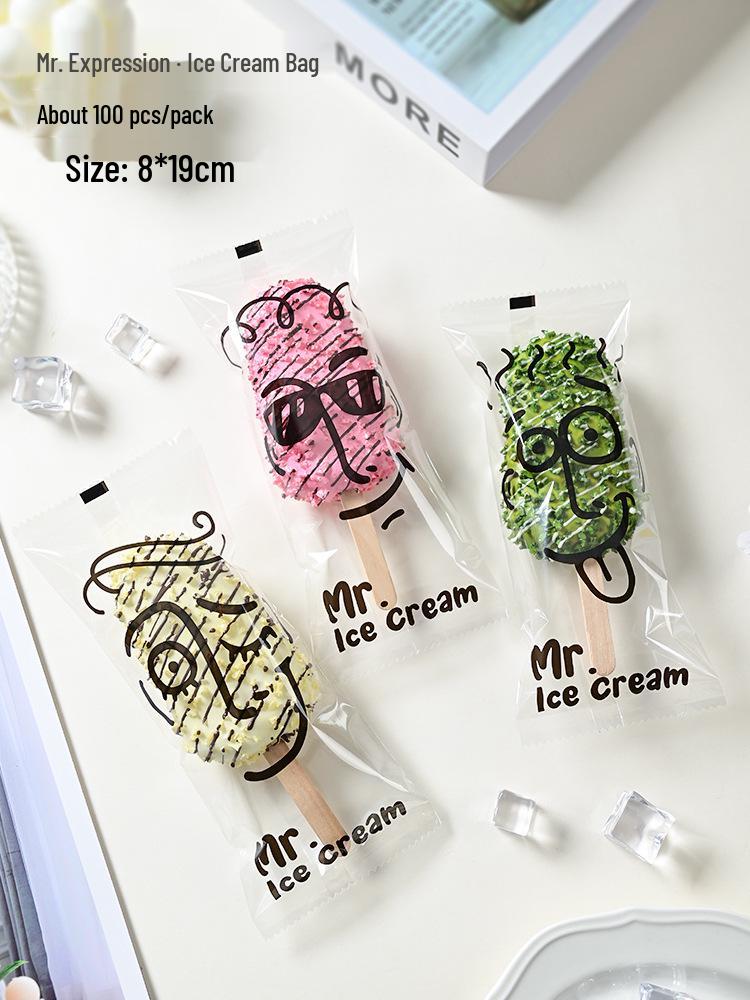 Bolsas Transparentes Auto-Sellantes para Helados y Paletas Hechos a Mano