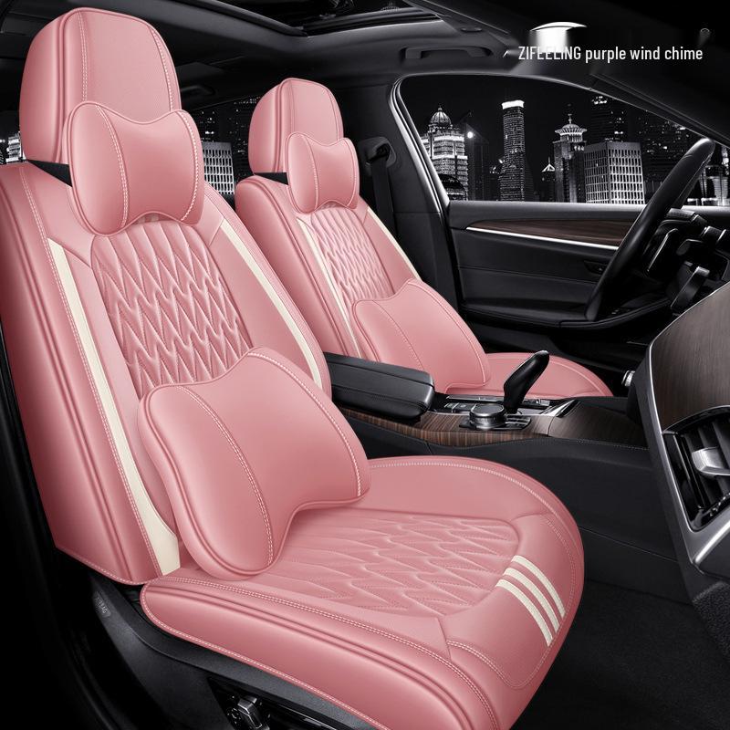 Purple Wind Chime Leather Seat Cushion for Lexus RX/NX/CT200/IS250 - Four Seasons Use.