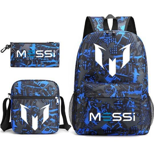 Peripheral Printed Schoolbag 3-Piece Pencil Case Shoulder Bag Backpack
