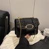 2025 New Casual Simple Metal Chain Shoulder Bag Crossbody Small Square Women's Bag
