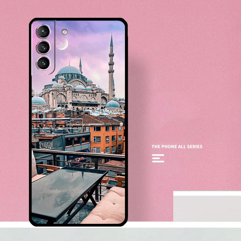 Türkei Istanbul Szenerie Hülle Für Samsung Galaxy S23 S22 Ultra Plus S8 S9 S10 Plus Note 10 20 S21 FE S20 FE Abdeckung