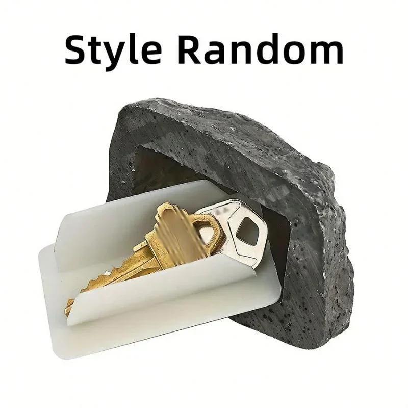 Creative Shape Crafts Fake Stone Key Safe Box Garden Hidden Hide In Stone Security Safe Storage Rock Mini Safes Box Mni Locker