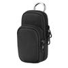 Nylon Protective Case For AiMoonsa MP3 Player With Hook Portable Travel Storage Bag For Small Electronics Black